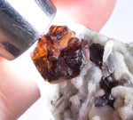 5.8cms SPHALERITE BARITE QUARTZ Gem Peru Crystals Manuelita Mine Morococha Display or To Cut It Facet Grade Collector M258