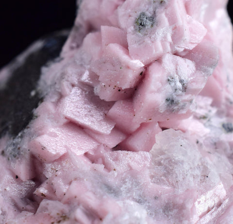 4.2cms RHODOCHROSITE CUBIC QUARTZ Peru Crystals Collector Mineral Specimen R708
