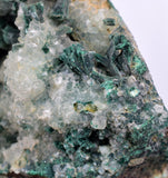 8cms GEM SILICA CHRYSOCOLLA Druzy Quartz Lily Mine Peru Mineral Specimen D279
