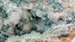 8cms GEM SILICA CHRYSOCOLLA Druzy Quartz Lily Mine Peru Mineral Specimen D279