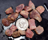 Lot 20 grams GEM RED RHODOCHROSITE Rough Ortiz Peru Gemstones Mineral Specimen R720