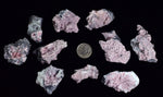Lot 10 RHODOCHROSITE ROSETTE QUARTZ Peru Crystals Collector Mineral Specimen R722