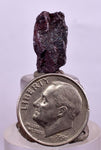 1.5cms PROUSTITE RUBY SILVER Crystals Uchucchacua Mine Peru Mineral Specimen H346