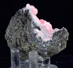 5.9cms RHODOCHROSITE ROSETTE PYRITE Peru Crystals Collector Mineral Specimen R701