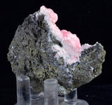 5.9cms RHODOCHROSITE ROSETTE PYRITE Peru Crystals Collector Mineral Specimen R701
