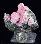 5.9cms RHODOCHROSITE ROSETTE PYRITE Peru Crystals Collector Mineral Specimen R701