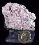 5.6cms RHODOCHROSITE ROSETTE QUARTZ Peru Crystals Collector Mineral Specimen R726