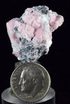 2.7cms RHODOCHROSITE CUBIC QUARTZ Peru Crystals Collector Mineral Specimen R727