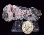 5.6cms RHODOCHROSITE CUBIC QUARTZ Peru Crystals Collector Mineral Specimen R732