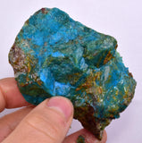 87grs BLUE OPAL  Peru Scenic Quality Jewelry Collector O786