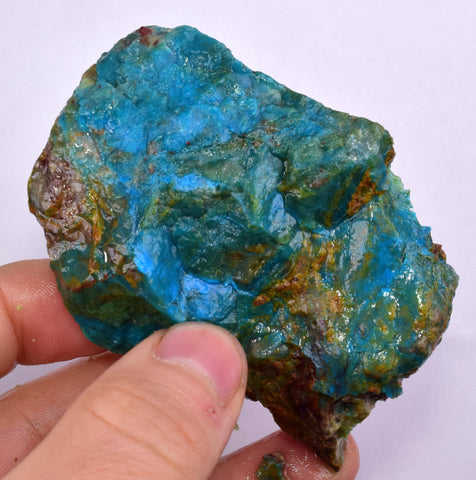 87grs BLUE OPAL  Peru Scenic Quality Jewelry Collector O786