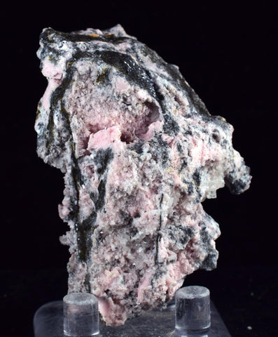 6cms RHODOCHROSITE ROSETTE QUARTZ Peru Crystals Collector Mineral Specimen R740