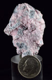 4.3cms RHODOCHROSITE ROSETTE QUARTZ Peru Crystals Collector Mineral Specimen R741