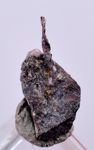 1cms NATIVE SILVER WIRES Peru Uchuchaccua Mine 2000 Discovery Mineral Specimen H351