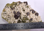 17cms BOURNONITE CRYSTAL QUARTZ Epidote Mineral Specimen I226