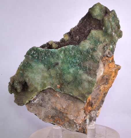 11cms GEM SILICA CHRYSOCOLLA Druzy Quartz Lily Mine Peru Mineral Specimen D276