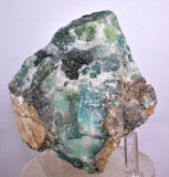 9.5cms GEM SILICA CHRYSOCOLLA Druzy Quartz Lily Mine Peru Mineral Specimen D277
