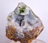 7cms GEM SILICA CHRYSOCOLLA Druzy Quartz Lily Mine Peru Mineral Specimen D278