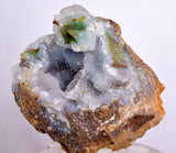 7cms GEM SILICA CHRYSOCOLLA Druzy Quartz Lily Mine Peru Mineral Specimen D278