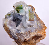 7cms GEM SILICA CHRYSOCOLLA Druzy Quartz Lily Mine Peru Mineral Specimen D278