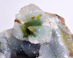 7cms GEM SILICA CHRYSOCOLLA Druzy Quartz Lily Mine Peru Mineral Specimen D278