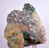 8cms GEM SILICA CHRYSOCOLLA Druzy Quartz Lily Mine Peru Mineral Specimen D279