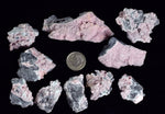 Lot 10 RHODOCHROSITE ROSETTE QUARTZ Peru Crystals Collector Mineral Specimen R723