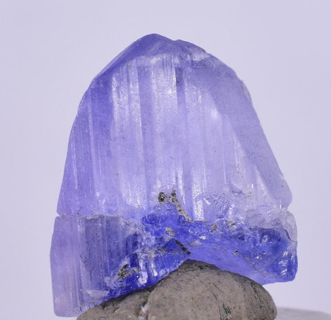 3carats GEM TANZANITE CRYSTAL Zoisite High Yield Gemstone  Merelani Hills Tanzania Unheated Terminated Mineral Specimen T453