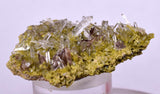 4.5cms AXINITE QUARTZ CRYSTALS Cluster Prehnite Peru Mineral Specimen Collectors A591