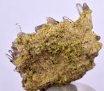 3.5cms AXINITE QUARTZ CRYSTALS Cluster Prehnite Peru Mineral Specimen Collectors A592