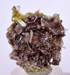 3.5cms AXINITE QUARTZ CRYSTALS Cluster Prehnite Peru Mineral Specimen Collectors A592