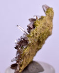 3.5cms AXINITE QUARTZ CRYSTALS Cluster Prehnite Peru Mineral Specimen Collectors A592