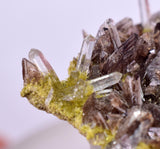 3.5cms AXINITE QUARTZ CRYSTALS Cluster Prehnite Peru Mineral Specimen Collectors A592