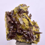 3.1cms AXINITE QUARTZ CRYSTALS Cluster Prehnite Peru Mineral Specimen Collectors A595.
.