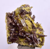 3.1cms AXINITE QUARTZ CRYSTALS Cluster Prehnite Peru Mineral Specimen Collectors A595.
.