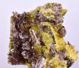 3.1cms AXINITE QUARTZ CRYSTALS Cluster Prehnite Peru Mineral Specimen Collectors A595.
.