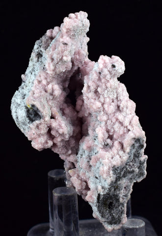 5.9cms RHODOCHROSITE ROSETTE QUARTZ Peru Crystals Collector Mineral Specimen R725