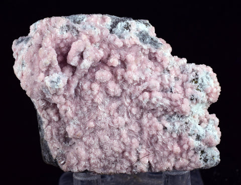 5.6cms RHODOCHROSITE ROSETTE QUARTZ Peru Crystals Collector Mineral Specimen R726
