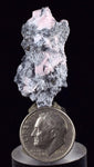 3.4cms RHODOCHROSITE CUBIC QUARTZ Peru Crystals Collector Mineral Specimen R728