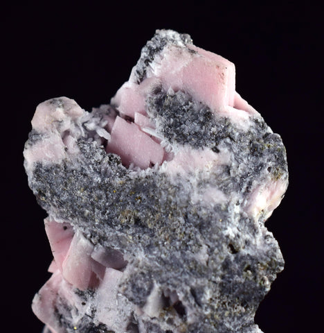3.4cms RHODOCHROSITE CUBIC QUARTZ Peru Crystals Collector Mineral Specimen R728