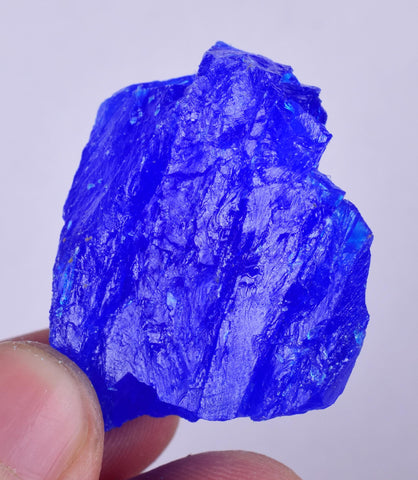 3.7cms CHALCANTHITE CRYSTAL Lab Grow Mineral Specimen Peru F439