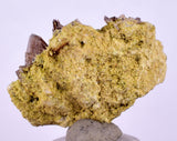 2.6cms AXINITE CRYSTALS PREHNITE Cluster Peru Mineral Specimen Collectors A603