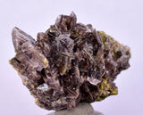 3.5cms AXINITE CRYSTALS PREHNITE Quartz Cluster Peru Mineral Specimen Collectors A604