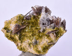 3.5cms AXINITE CRYSTALS PREHNITE Quartz Cluster Peru Mineral Specimen Collectors A604