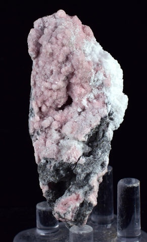 5.9cms RHODOCHROSITE ROSETTE QUARTZ Peru Crystals Collector Mineral Specimen R742