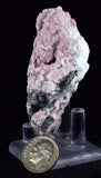 5.9cms RHODOCHROSITE ROSETTE QUARTZ Peru Crystals Collector Mineral Specimen R742
