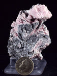 6cms RHODOCHROSITE ROSETTE QUARTZ Peru Crystals Collector Mineral Specimen R743