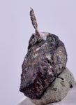 1cms NATIVE SILVER WIRES Peru Uchuchaccua Mine 2000 Discovery Mineral Specimen H351