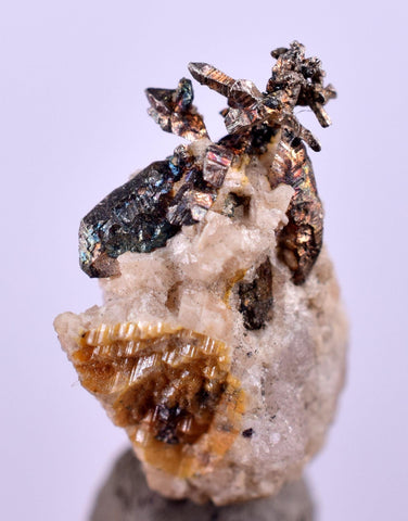 1cms NATIVE SILVER WIRES Quartz Peru Mineral Specimen H352