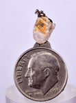 1cms NATIVE SILVER WIRES Quartz Peru Mineral Specimen H352